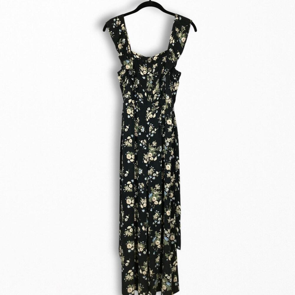 Floral Jumpsuit with Ruffle Detail